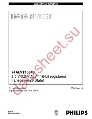 74ALVT16543DGG,112 datasheet  